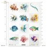 błazenek, skrzydlica, iglicznia, wargacz, mandaryn, papugoryba, akwarela, ryby*clownfish, lionfish, pipefish, wrasse, mandarinfish, parrotfish, watercolor, fish